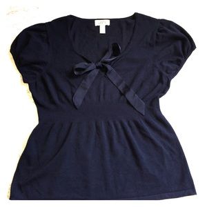 Ann Taylor LOFT Navy Blue Sweater Size large